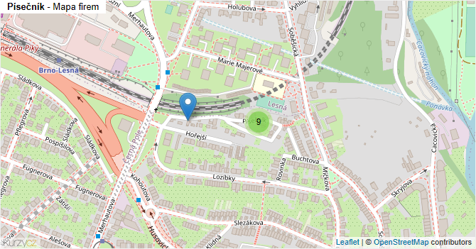 Písečník - mapa firem