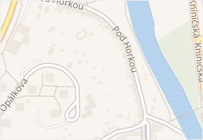 Pod Horkou v obci Brno - mapa ulice