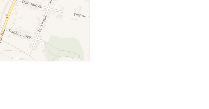 Pod kaplí v obci Brno - mapa ulice