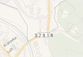 Pod zahradami v obci Brno - mapa ulice