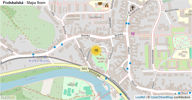 Podskalská - mapa firem