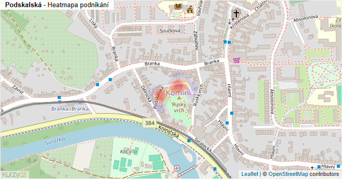 Podskalská - mapa podnikání