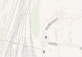 Podzimní v obci Brno - mapa ulice