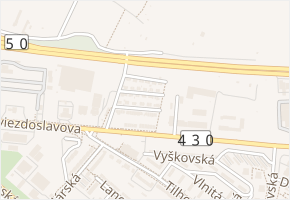 Pomezní v obci Brno - mapa ulice