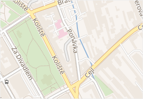 Ponávka v obci Brno - mapa ulice