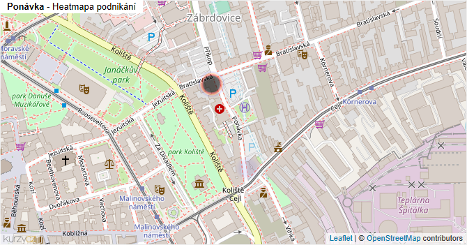 Ponávka - mapa podnikání