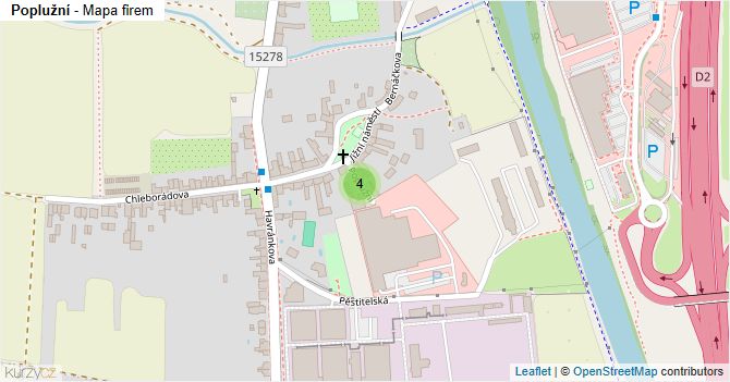 Poplužní - mapa firem