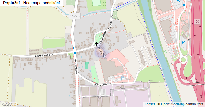 Poplužní - mapa podnikání
