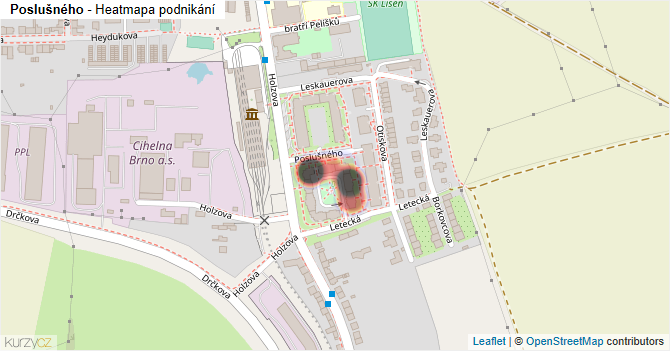 Poslušného - mapa podnikání