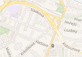 Pospíšilova v obci Brno - mapa ulice