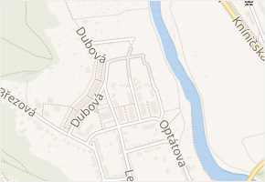 Prašnice v obci Brno - mapa ulice