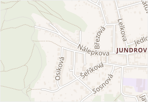 Průhon v obci Brno - mapa ulice
