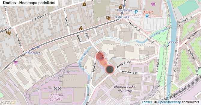 Radlas - mapa podnikání