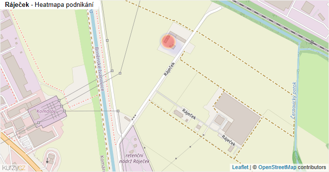Ráječek - mapa podnikání