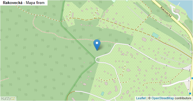 Rakovecká - mapa firem