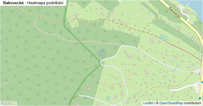 Rakovecká - mapa podnikání