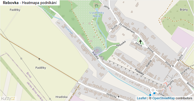 Rebovka - mapa podnikání