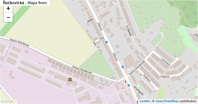 Řečkovická - mapa firem