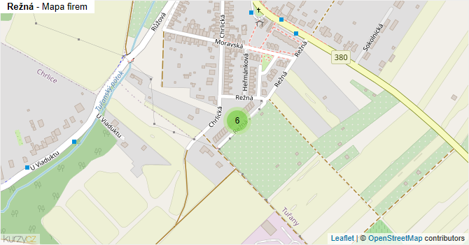 Režná - mapa firem