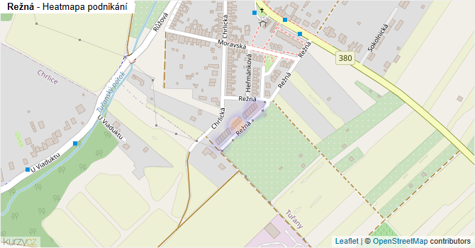 Režná - mapa podnikání