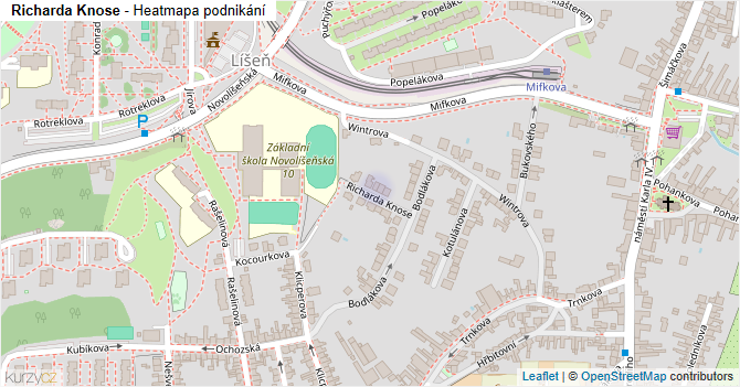 Richarda Knose - mapa podnikání