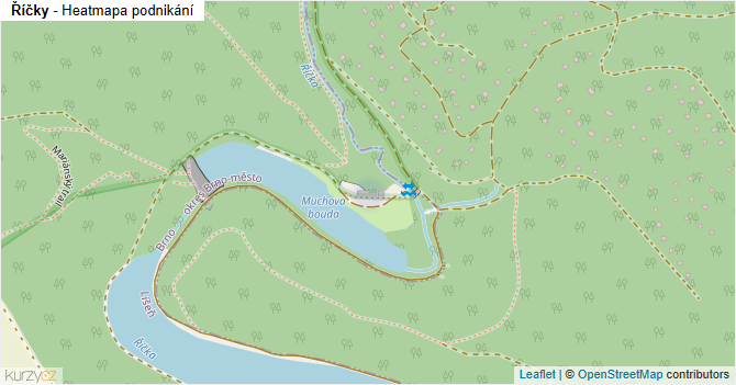 Říčky - mapa podnikání