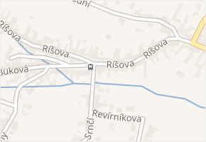 Ríšova v obci Brno - mapa ulice