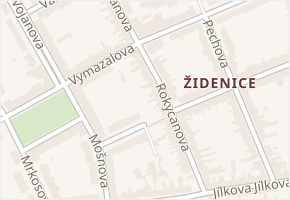 Rokycanova v obci Brno - mapa ulice