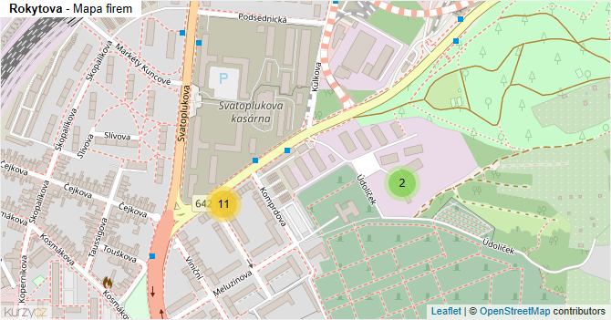 Rokytova - mapa firem
