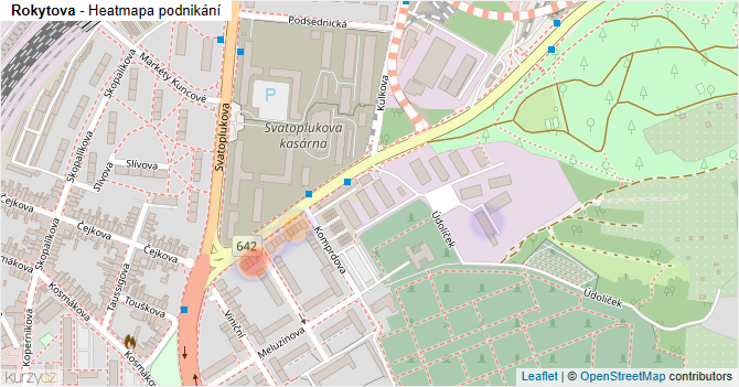 Rokytova - mapa podnikání