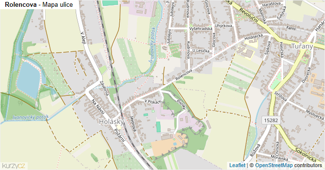 Rolencova - mapa ulice