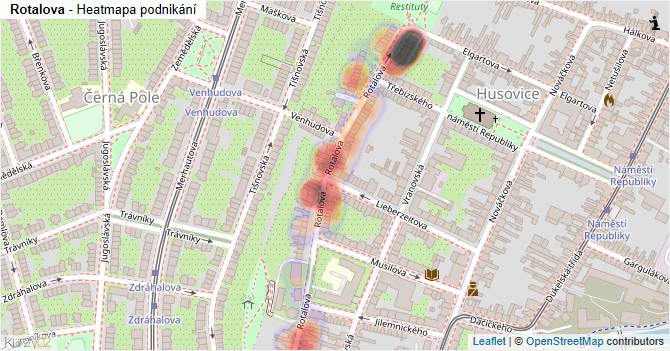 Rotalova - mapa podnikání