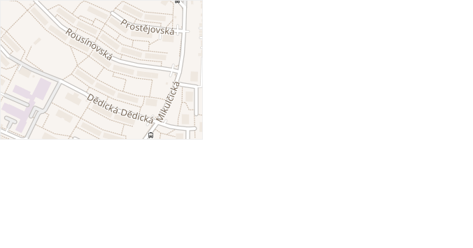 Rousínovská v obci Brno - mapa ulice