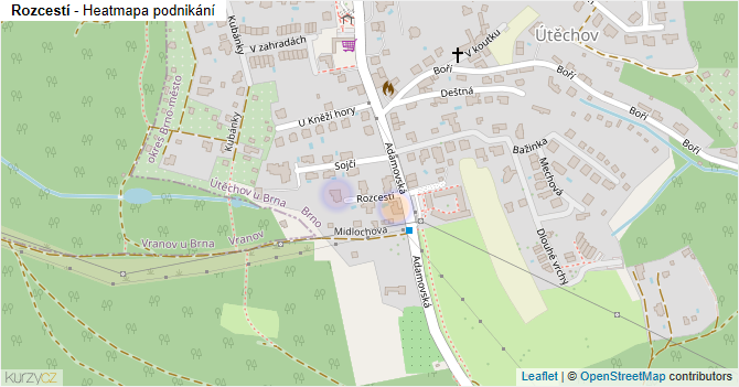 Rozcestí - mapa podnikání