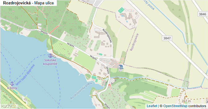 Rozdrojovická - mapa ulice