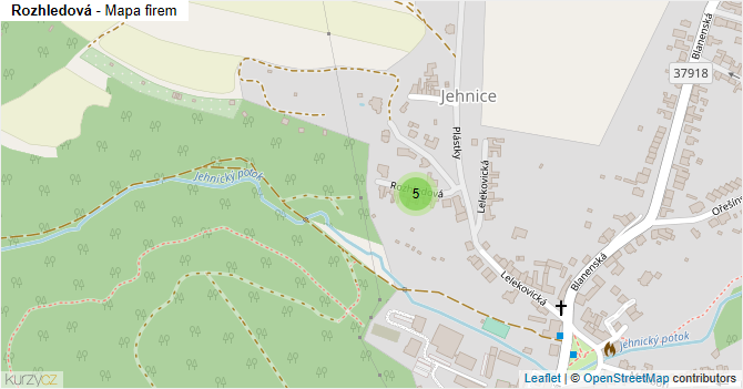 Rozhledová - mapa firem
