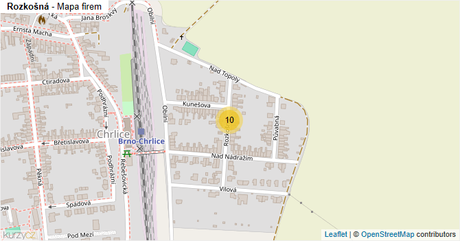 Rozkošná - mapa firem