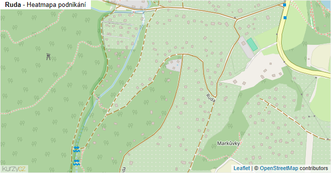 Ruda - mapa podnikání