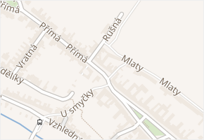 Rušná v obci Brno - mapa ulice