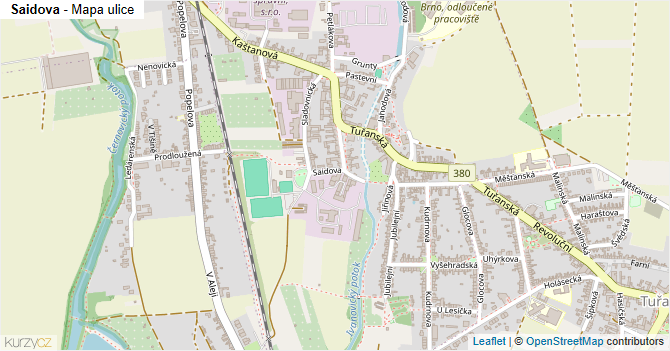 Saidova - mapa ulice