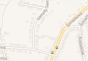 Samoty v obci Brno - mapa ulice