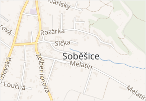 Síčka v obci Brno - mapa ulice