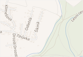 Šikmá v obci Brno - mapa ulice