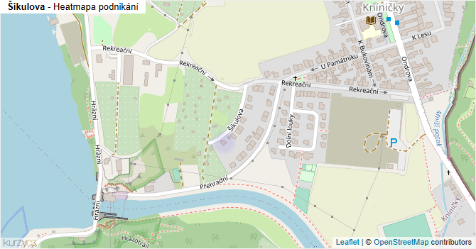 Šikulova - mapa podnikání