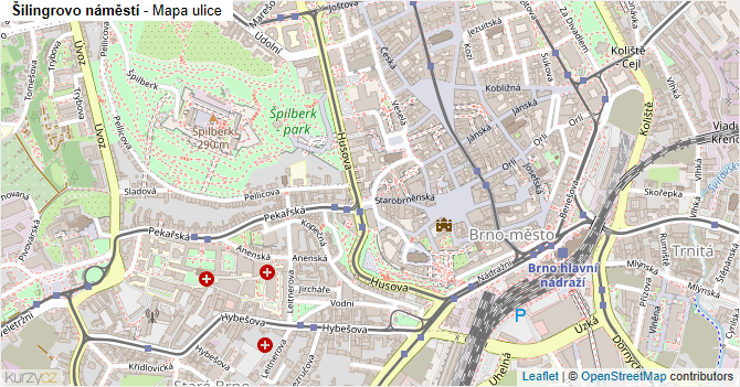 Šilingrovo náměstí - mapa ulice
