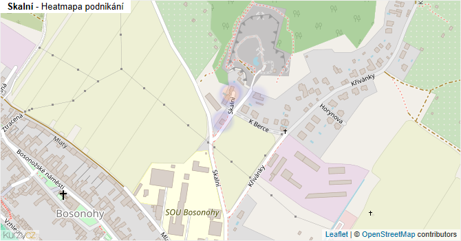 Skalní - mapa podnikání
