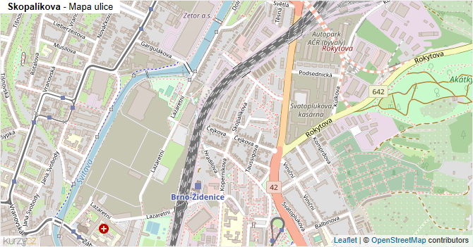 Skopalíkova - mapa firem