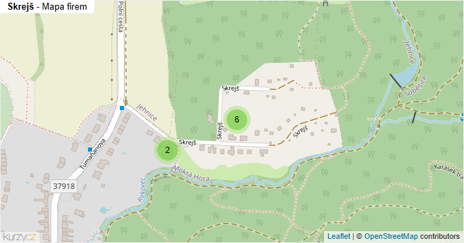 Skrejš - mapa firem