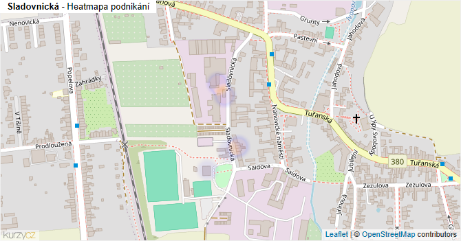 Sladovnická - mapa podnikání