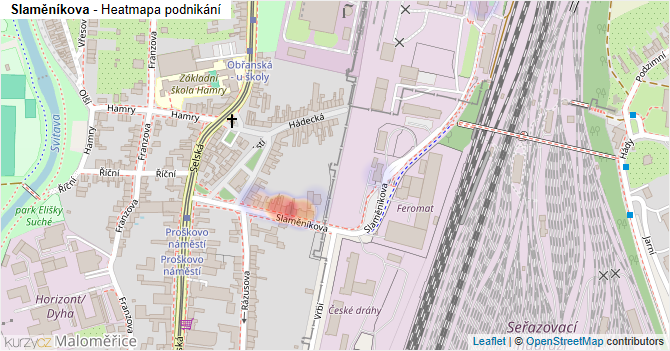 Slaměníkova - mapa podnikání